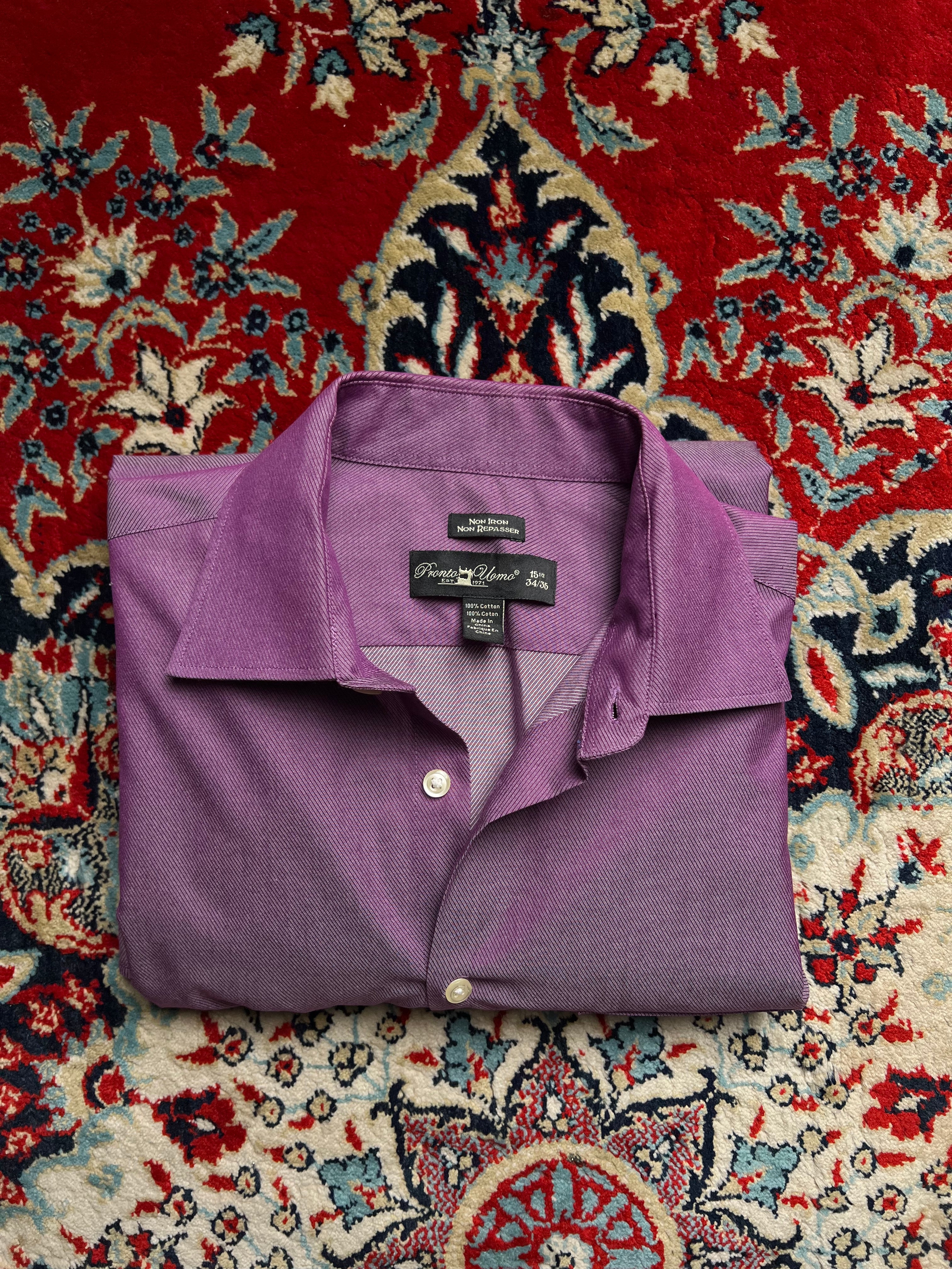 PRONTO UOMO TEXTURED BUTTON DOWN FORMAL SHIRT