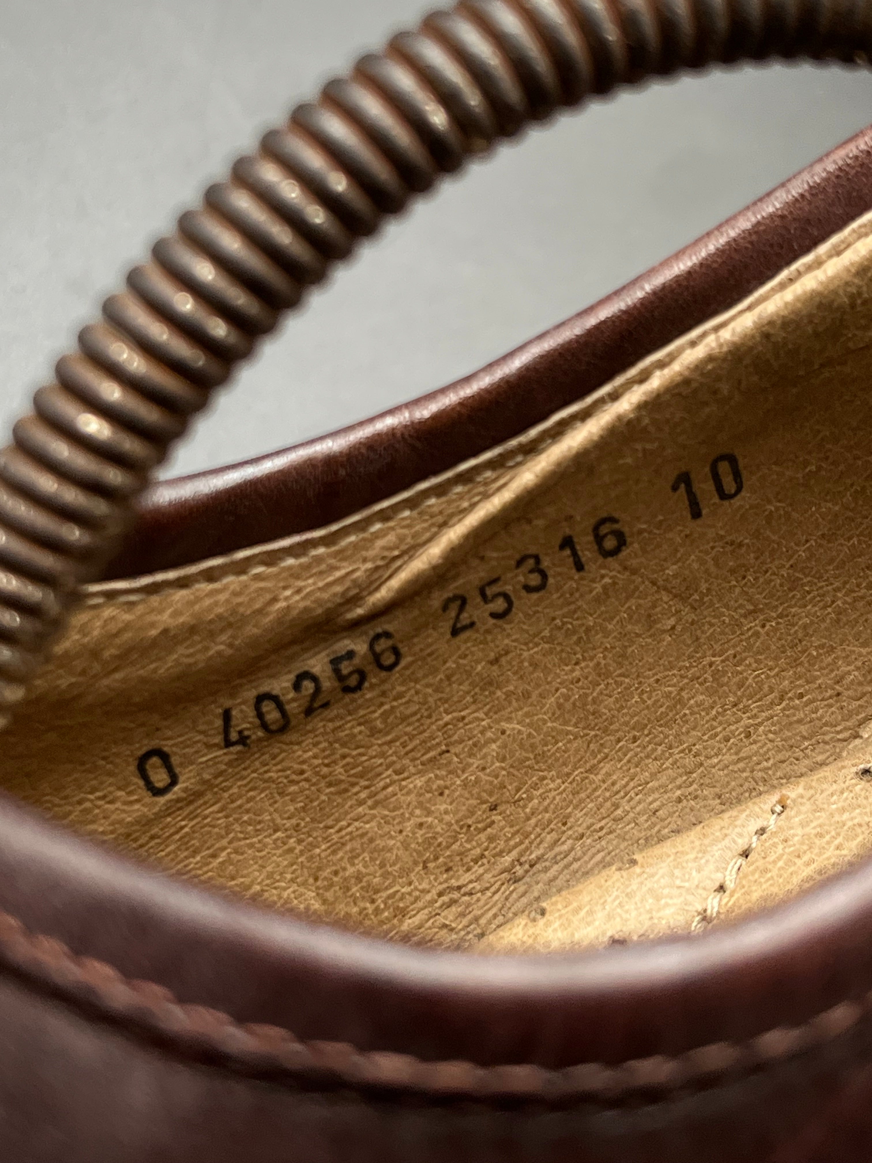 Vintage Kenneth Cole NY Brown Leather Square Toe Loafers