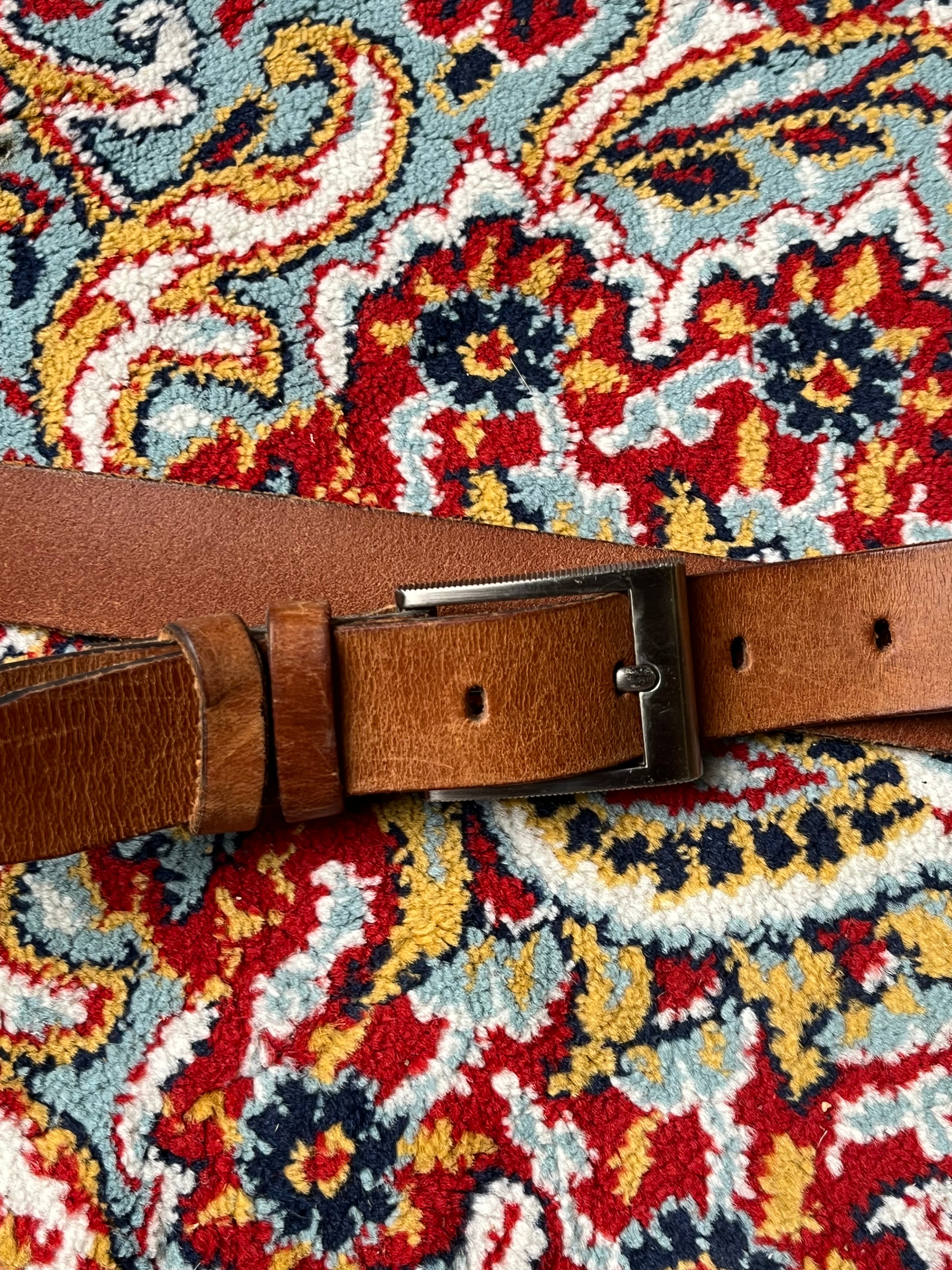 Brown Genuine Leather Belt Veg Tanned Made In India