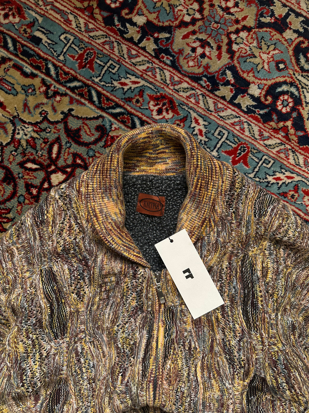 KNITPIA Textured Heavy Weight Fur Lining Sweater