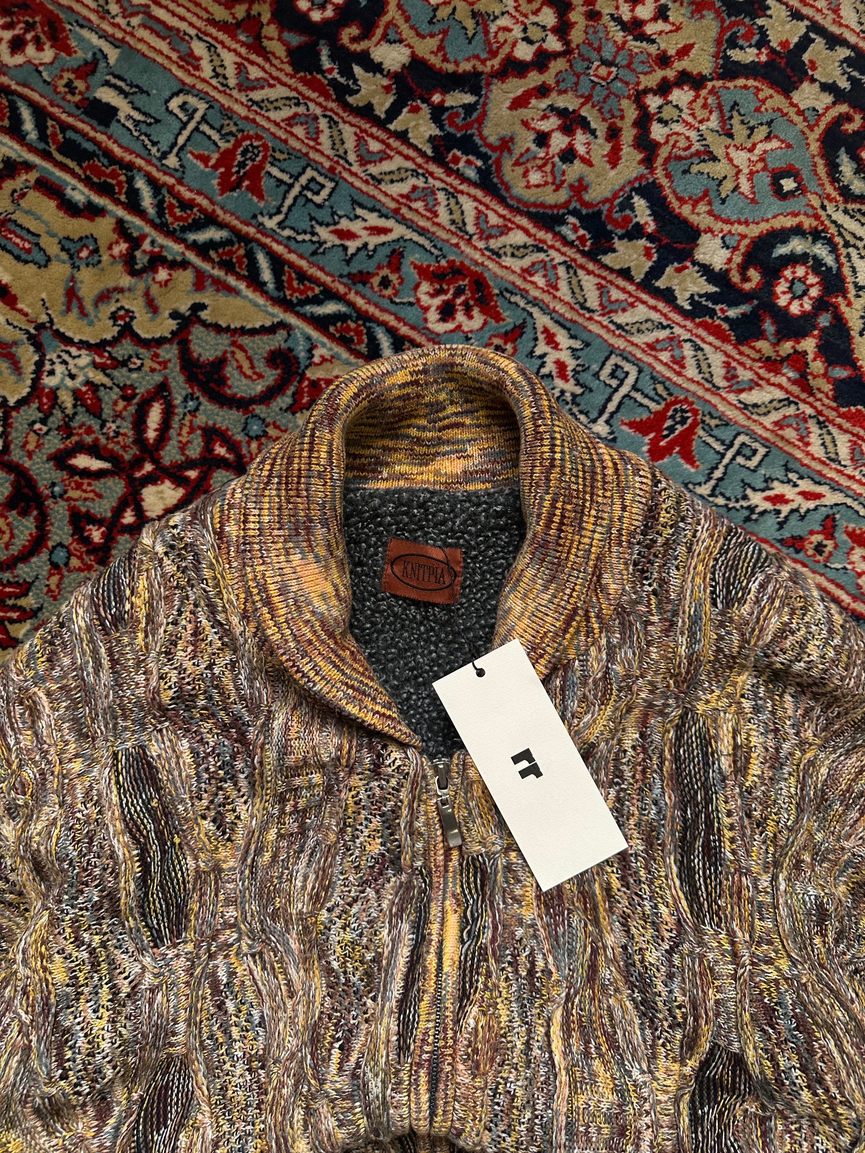 KNITPIA Textured Heavy Weight Fur Lining Sweater