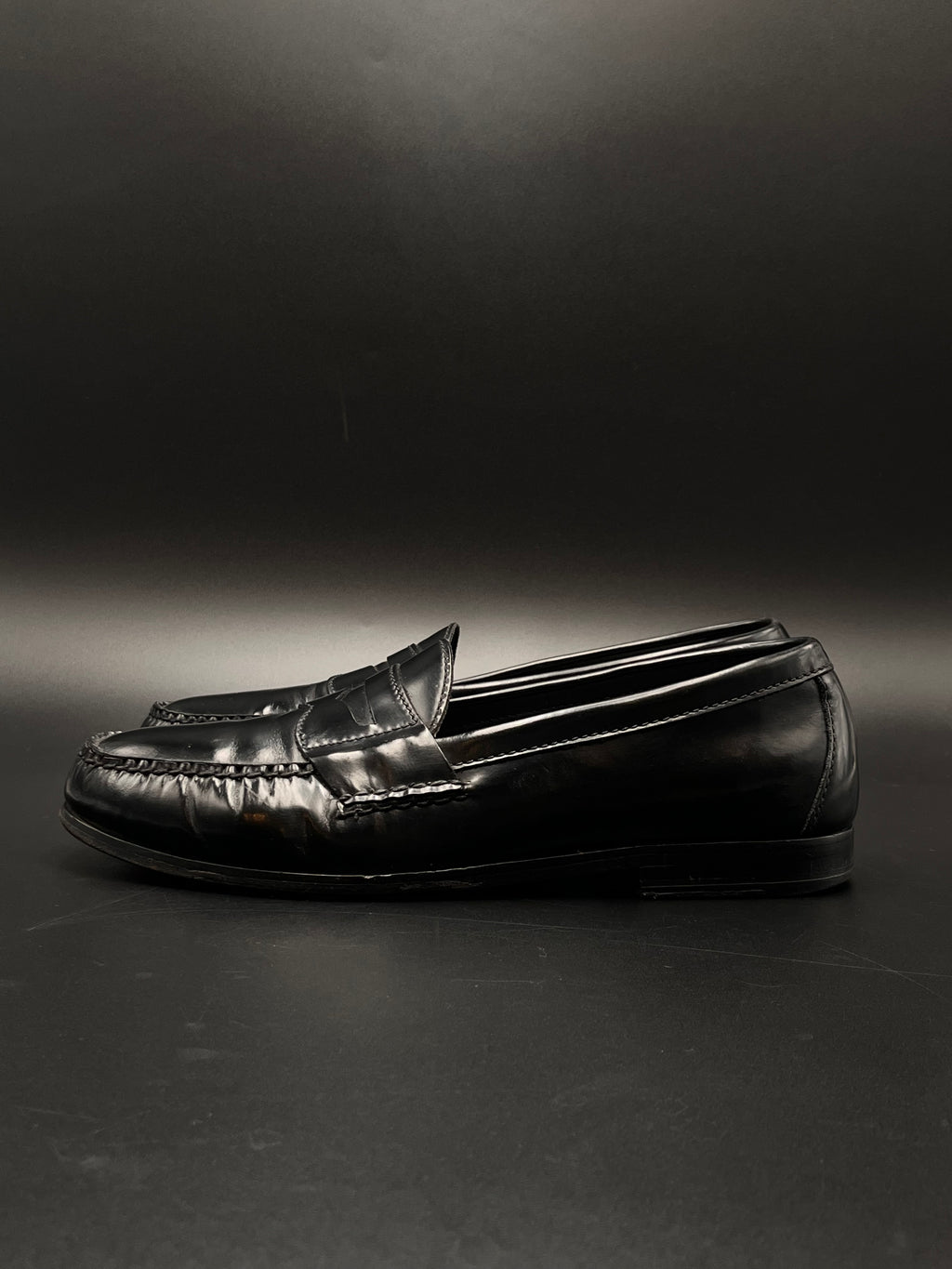 Cole Haan Black Pinch Penny Loafers