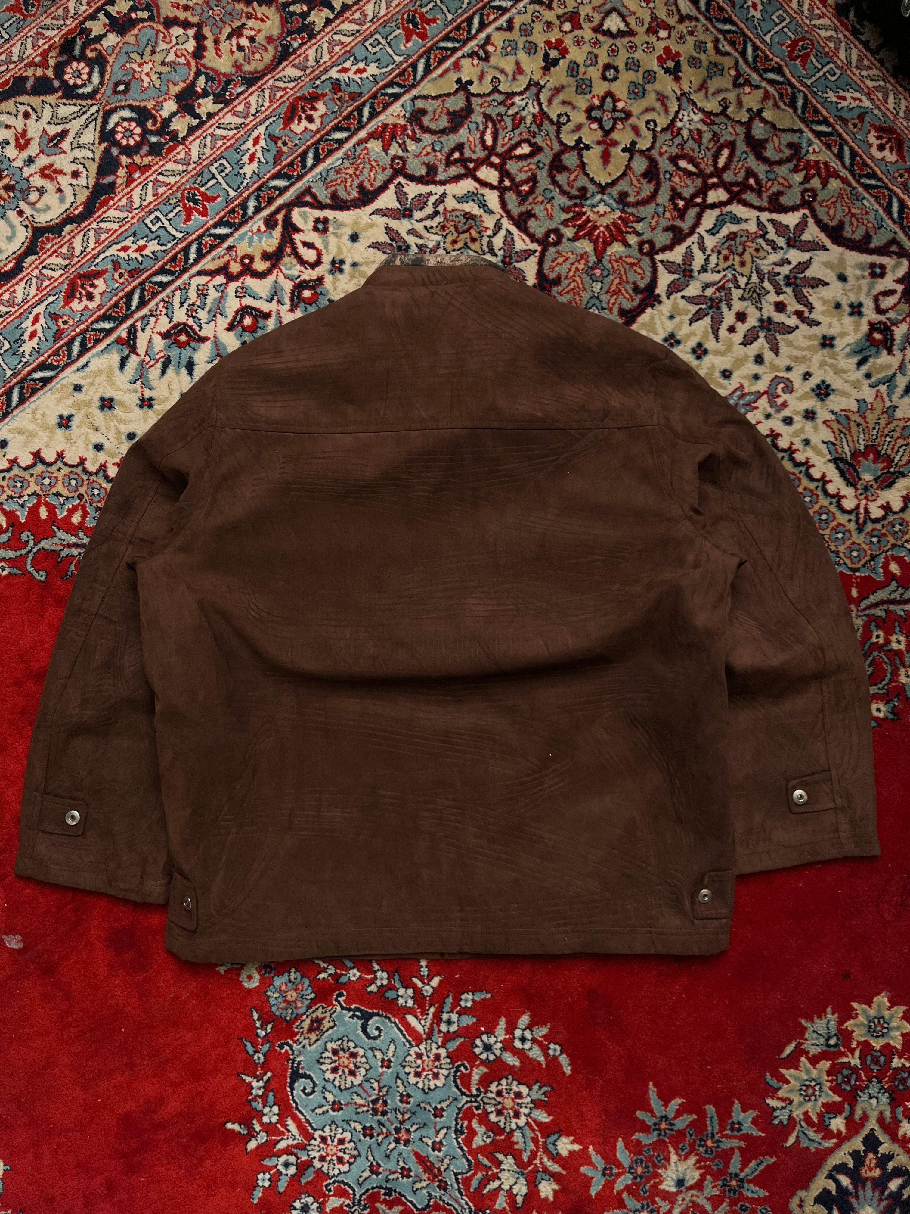 Crocodile Brown Suede Relaxed Fit Jacket