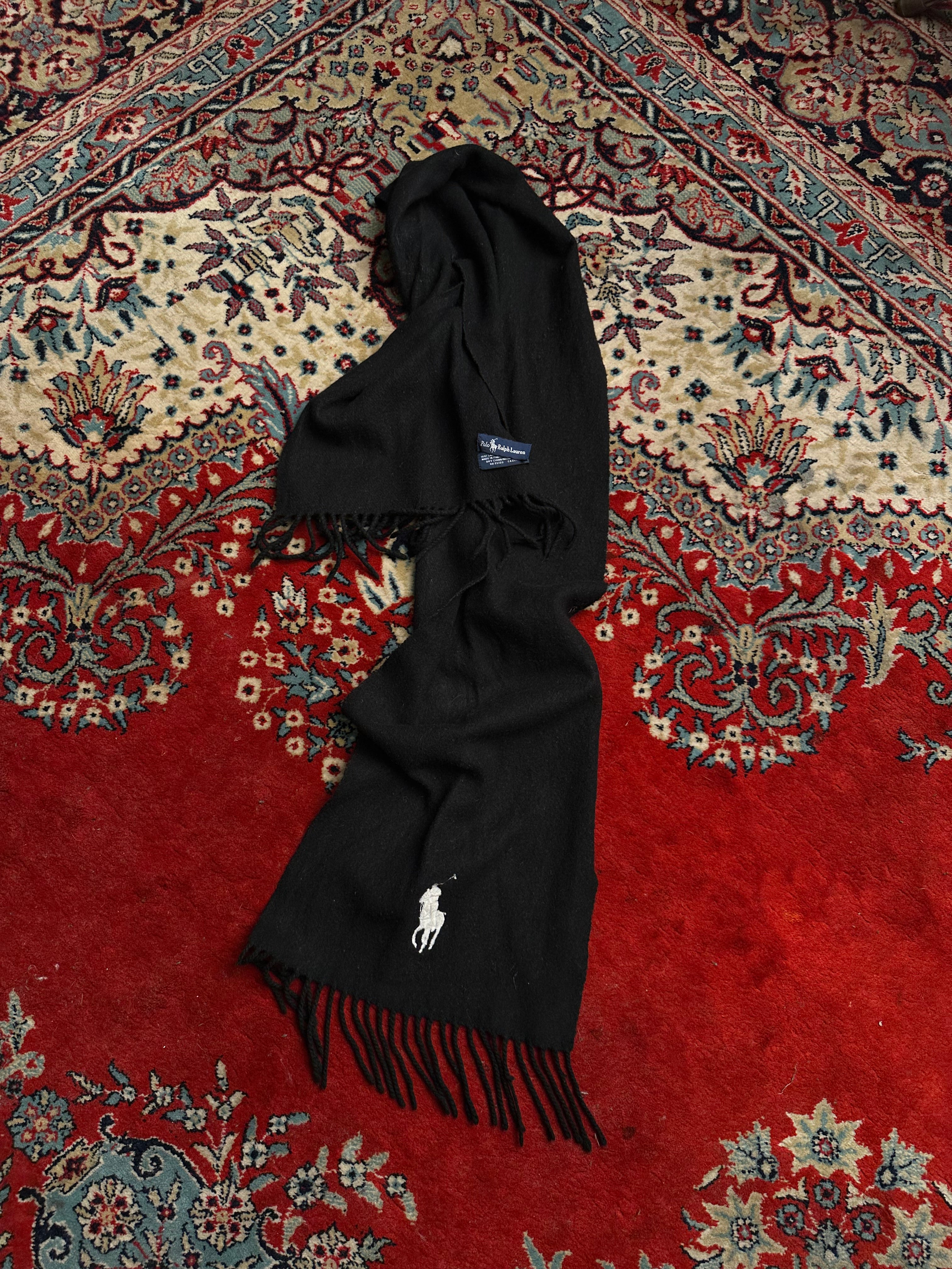 Vintage POLO RALPH LAUREN PURE LAMBSWOOL MUFFLER