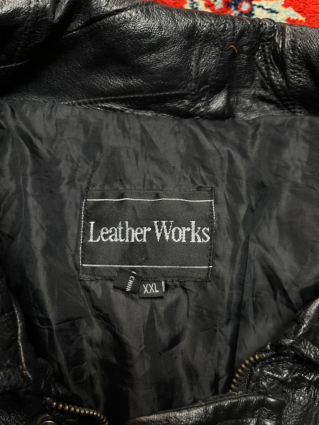 TLW Vintage Patchwork Leather Bomber Jacket