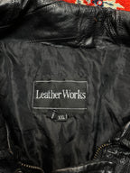 TLW Vintage Patchwork Leather Bomber Jacket