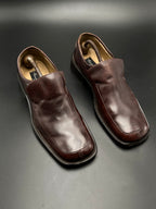 Vintage Kenneth Cole NY Burgandy Leather Square Toe Loafers