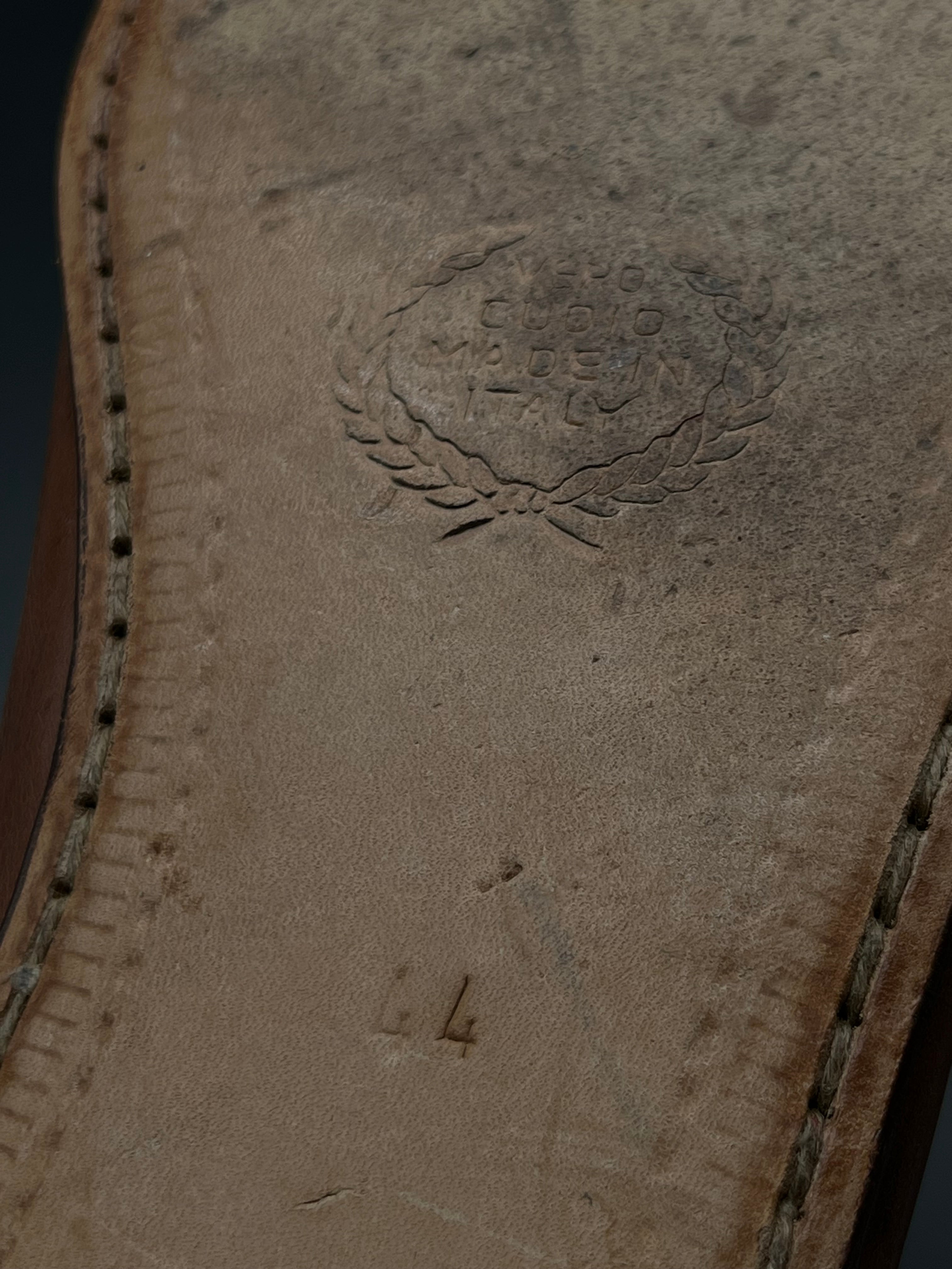 Antonio Ferri Brown Woven Leather Loafers