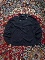 EASY Knit Polo Collar Cardigan with Cable Detail