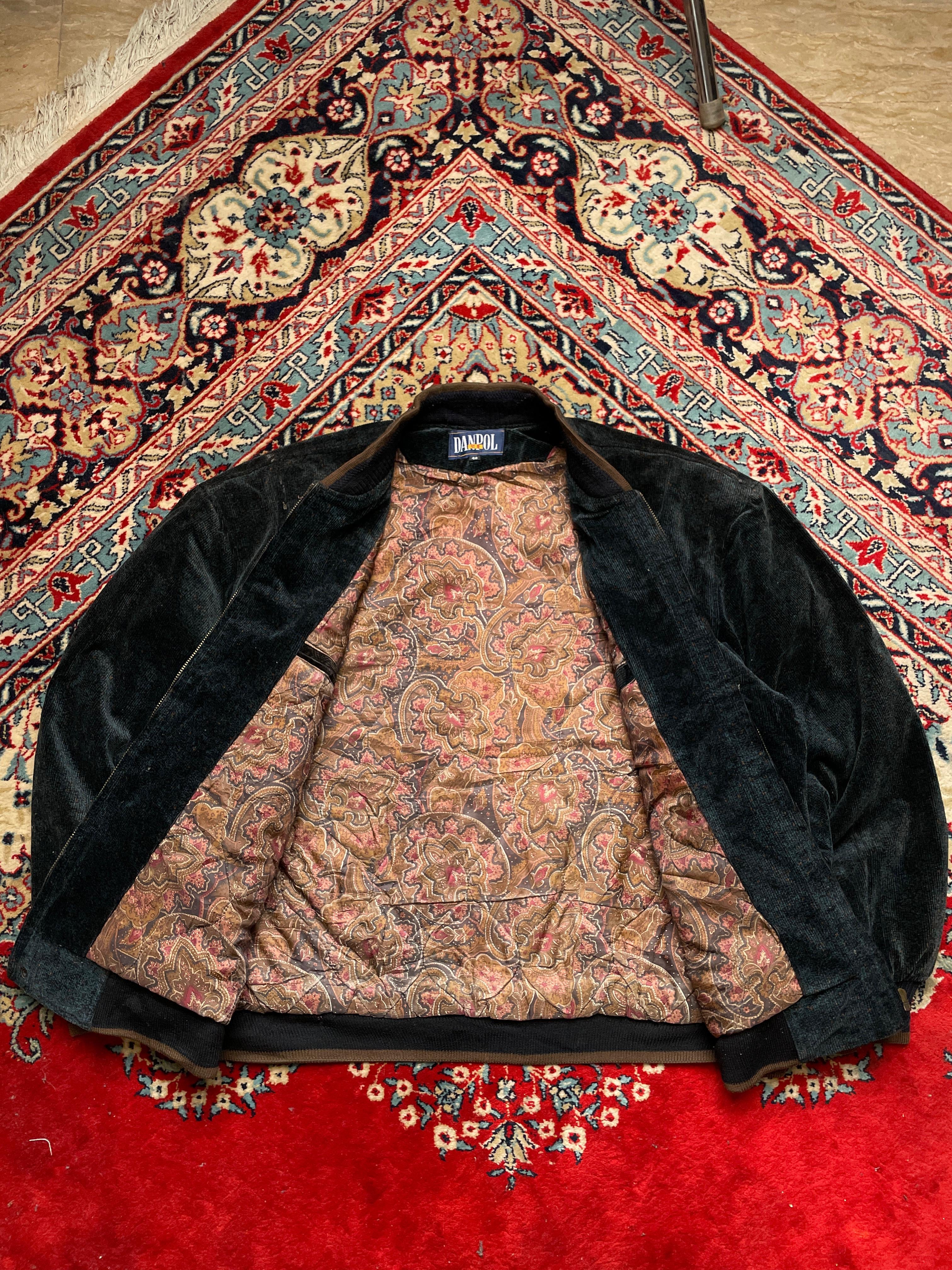 Danpol VINTAGE RELAXED CROPPED SUEDE BOMBER JACKET