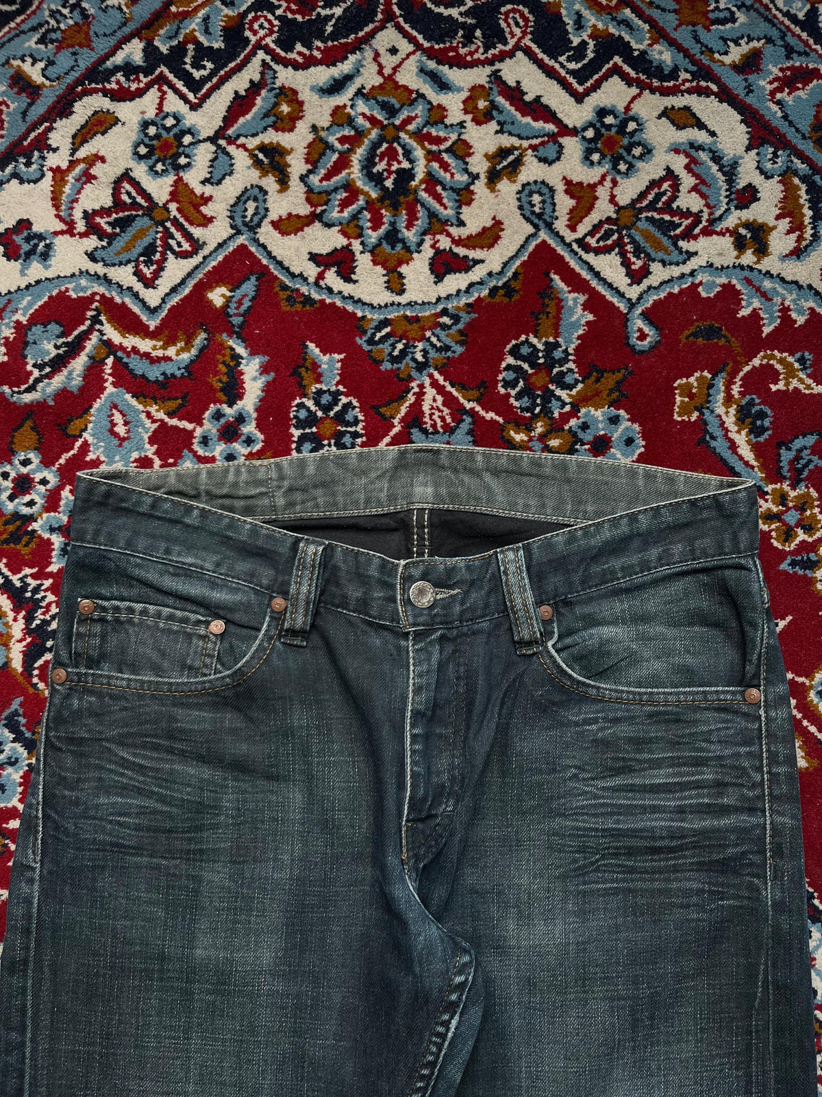 Vintage Mustang Dark WashED Bootcut Jeans - 32