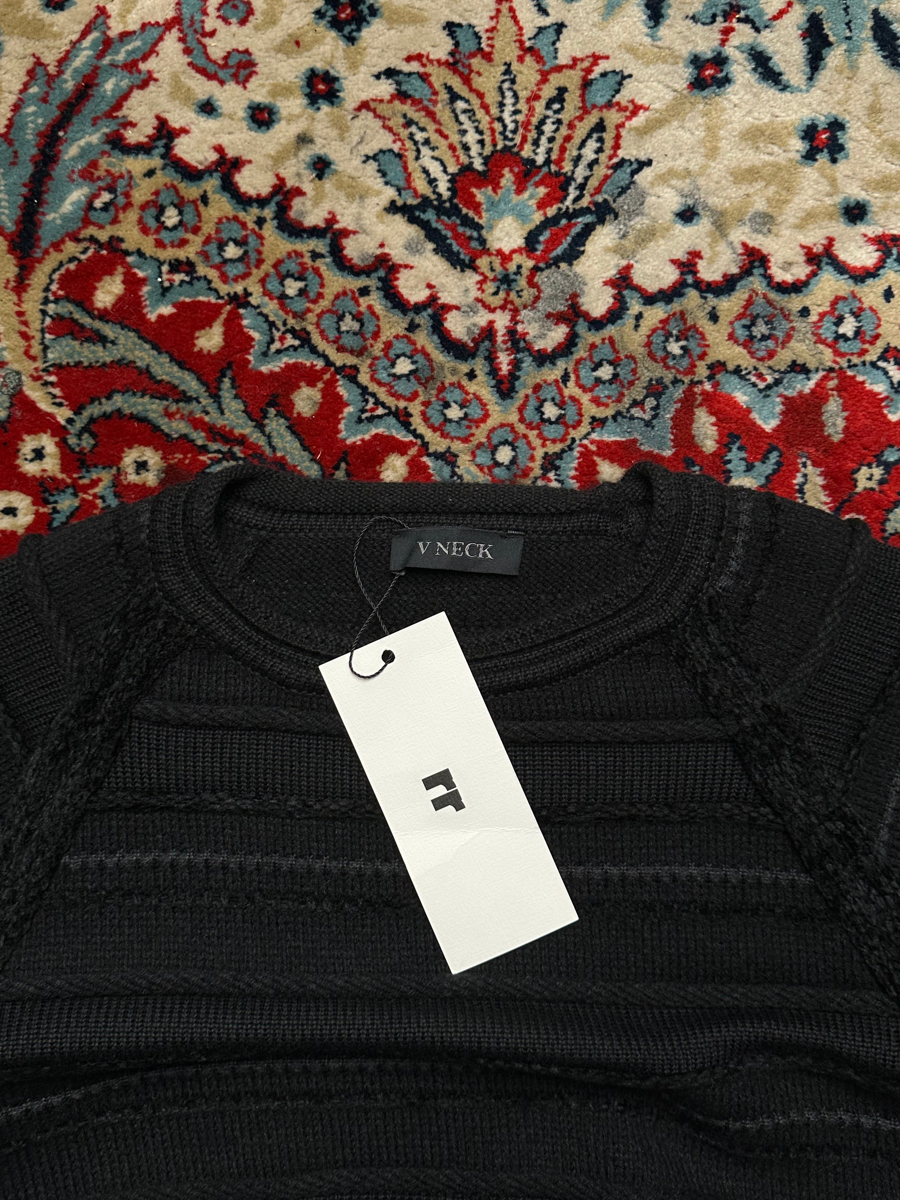 VINTAGE RELAXED FIT TEXTURED SWEATER