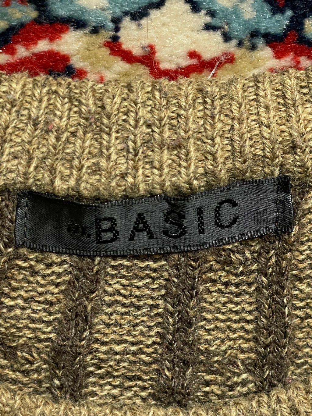 Basic Brown Knitted Relaxed Fit Sweater