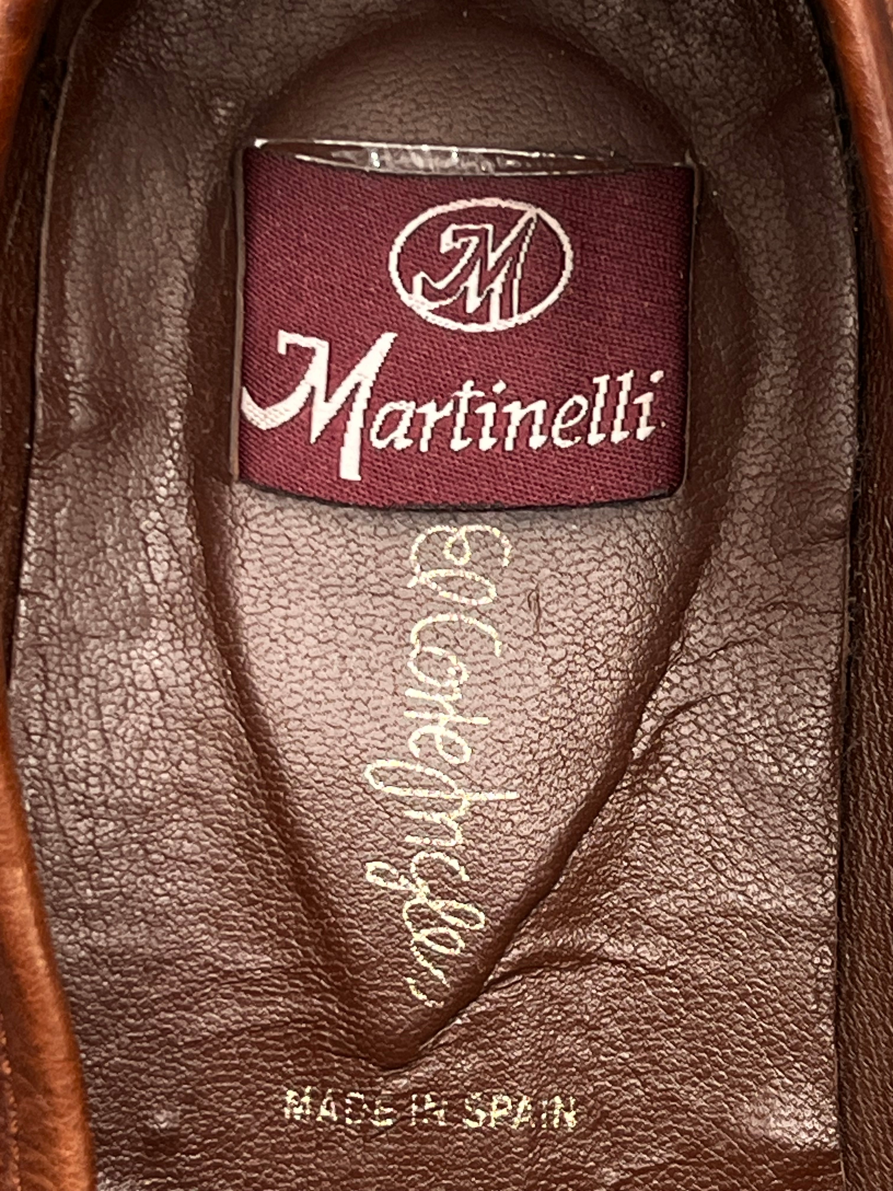 Martinelli Tan Brown Wide Toe Leather Loafers
