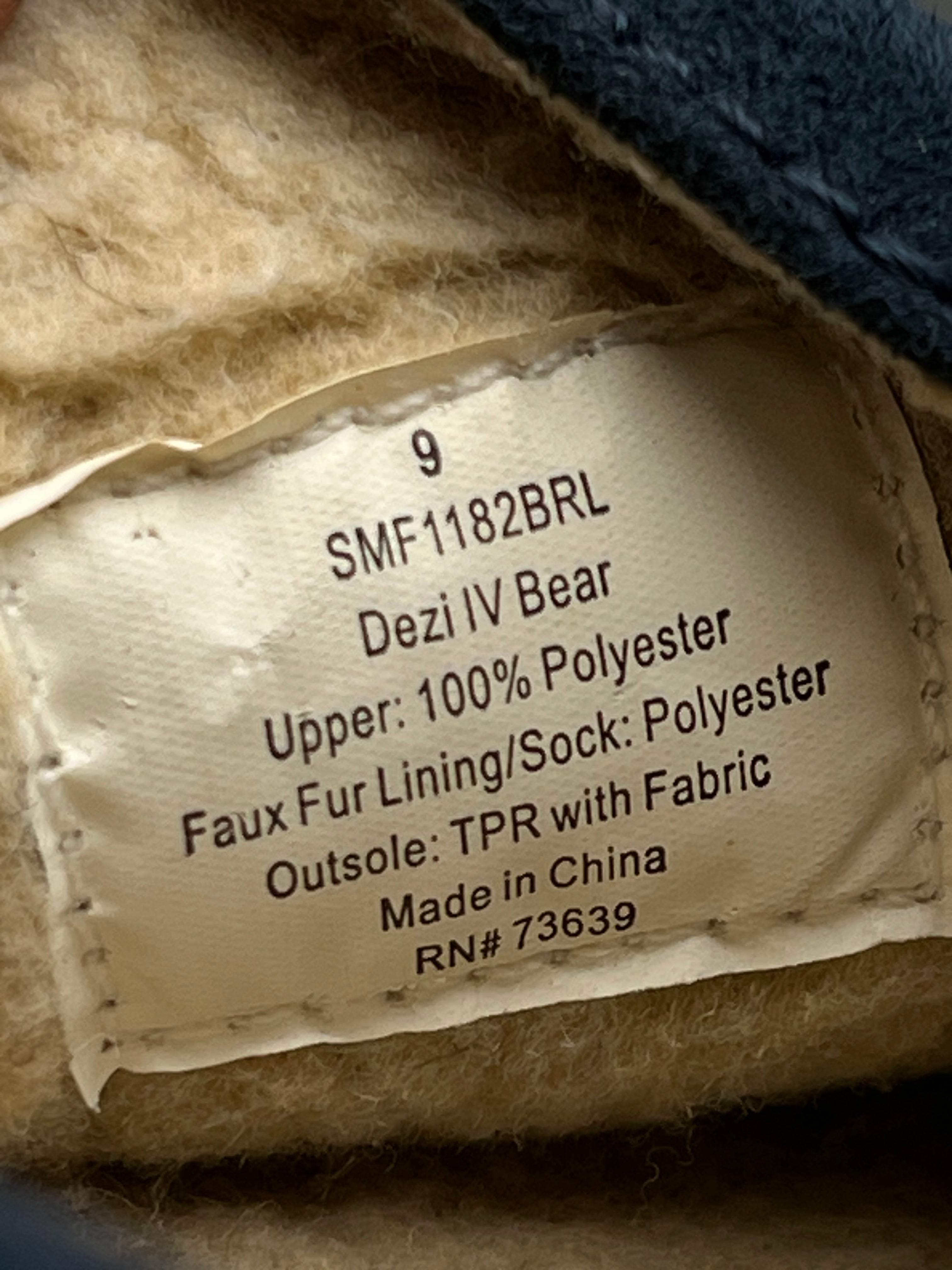 Polo Ralph Lauren Dezi V Polo Bear Navy Suede Moccasin Slippers