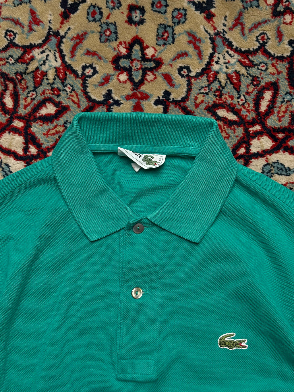 Lacoste Vintage full sleeve Sage green polo