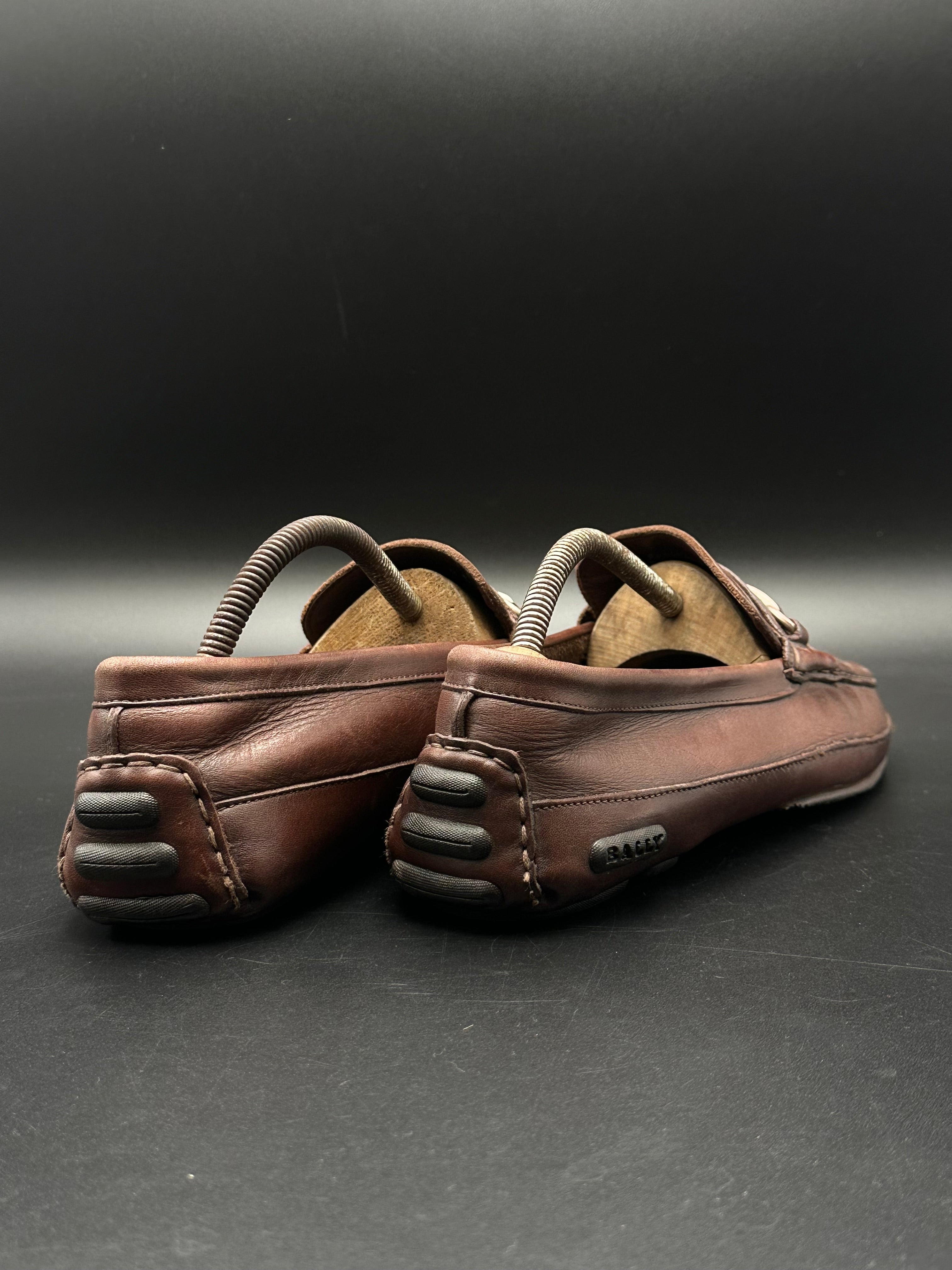 BALLY PURE LEATHER ITALIAN BIT DRIVING LOAFERS - EUR 43