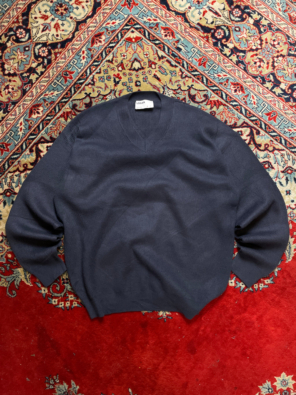 Logan V neck Relaxed Fit Sweater