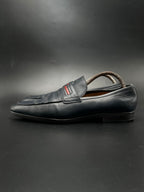 Gucci Cirano Luxury Navy Leather Loafers