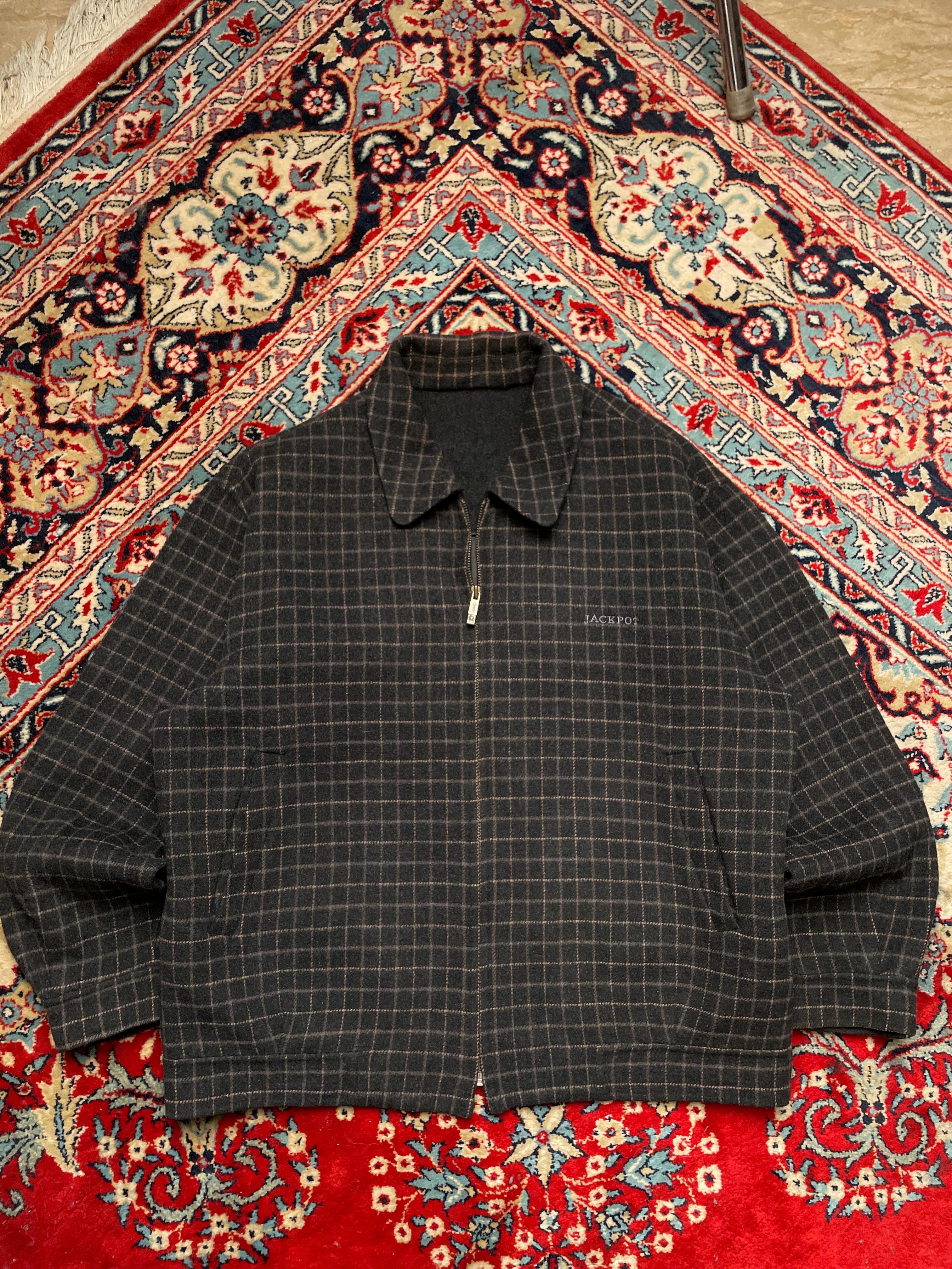 Jackpot Relaxed cropped fit wool jacket