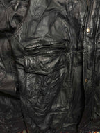 TLW Vintage Patchwork Leather Bomber Jacket