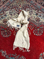 Polo Ralph Lauren Cream Lambswool Italian Made Muffler