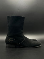 JUSTCAVALLI SUEDE LONG CHELSEA BOOTS