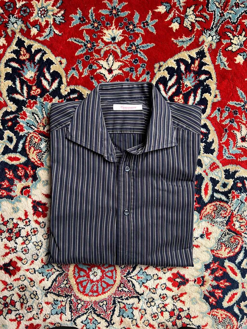 CAMICISSIMA TEXTURED BUTTON DOWN CASUAL SHIRT