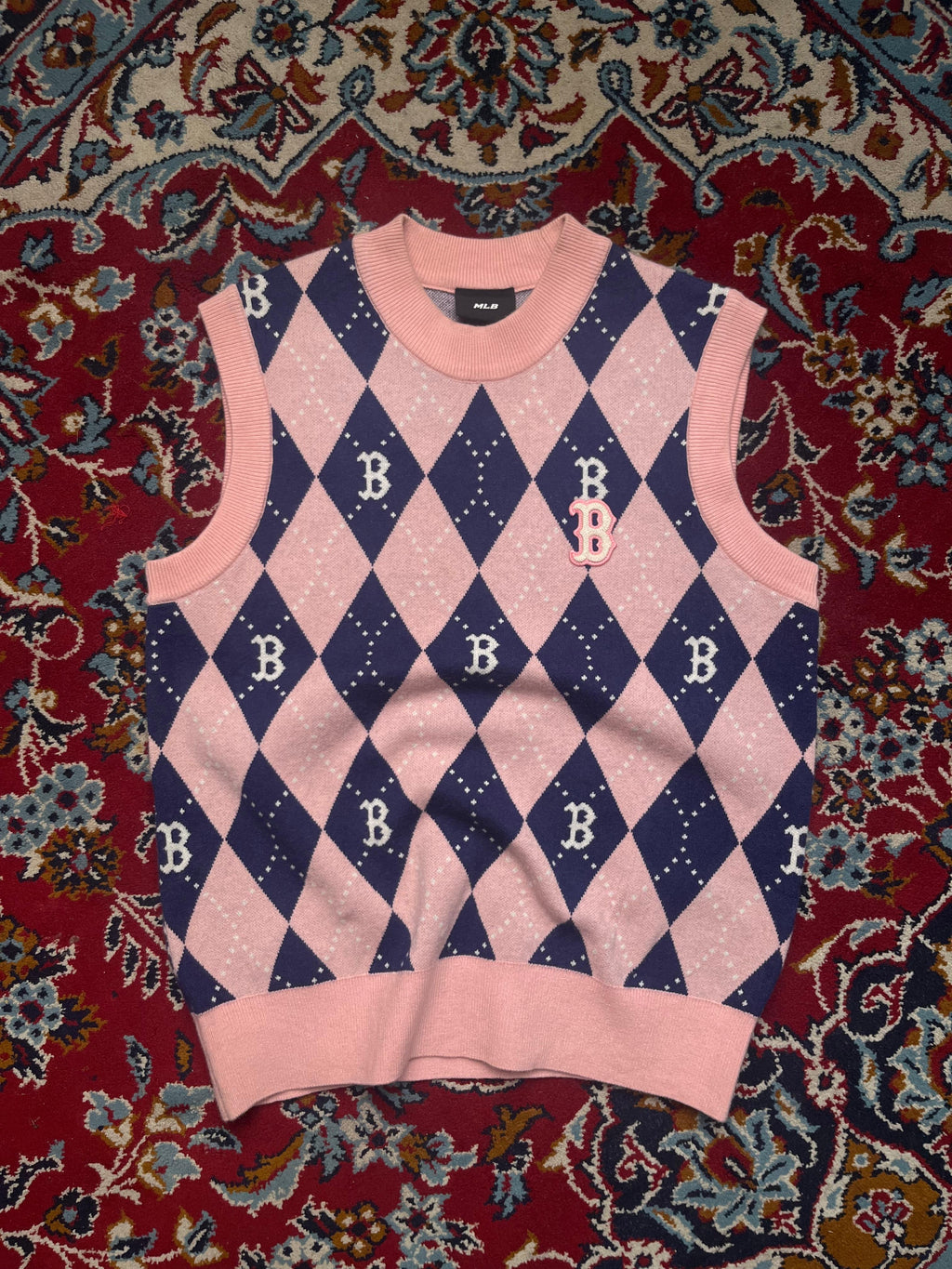 MLB Korea Boston Red Sox Monogram Knit Sweater - M