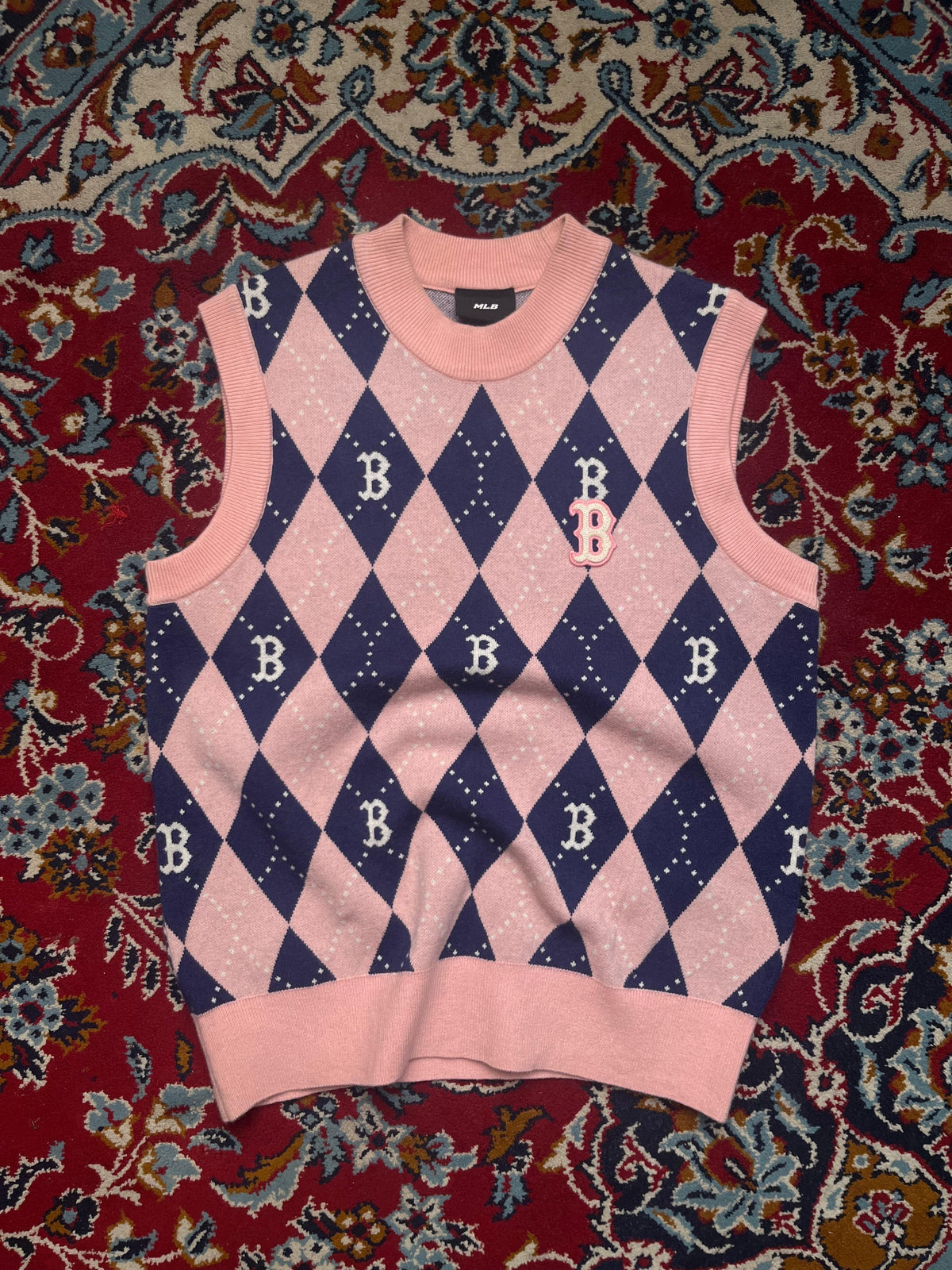 MLB Korea Boston Red Sox Monogram Knit Sweater - M