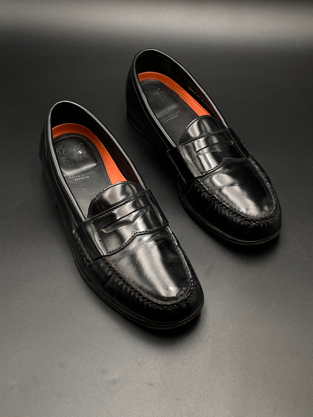 Cole Haan Black Pinch Penny Loafers