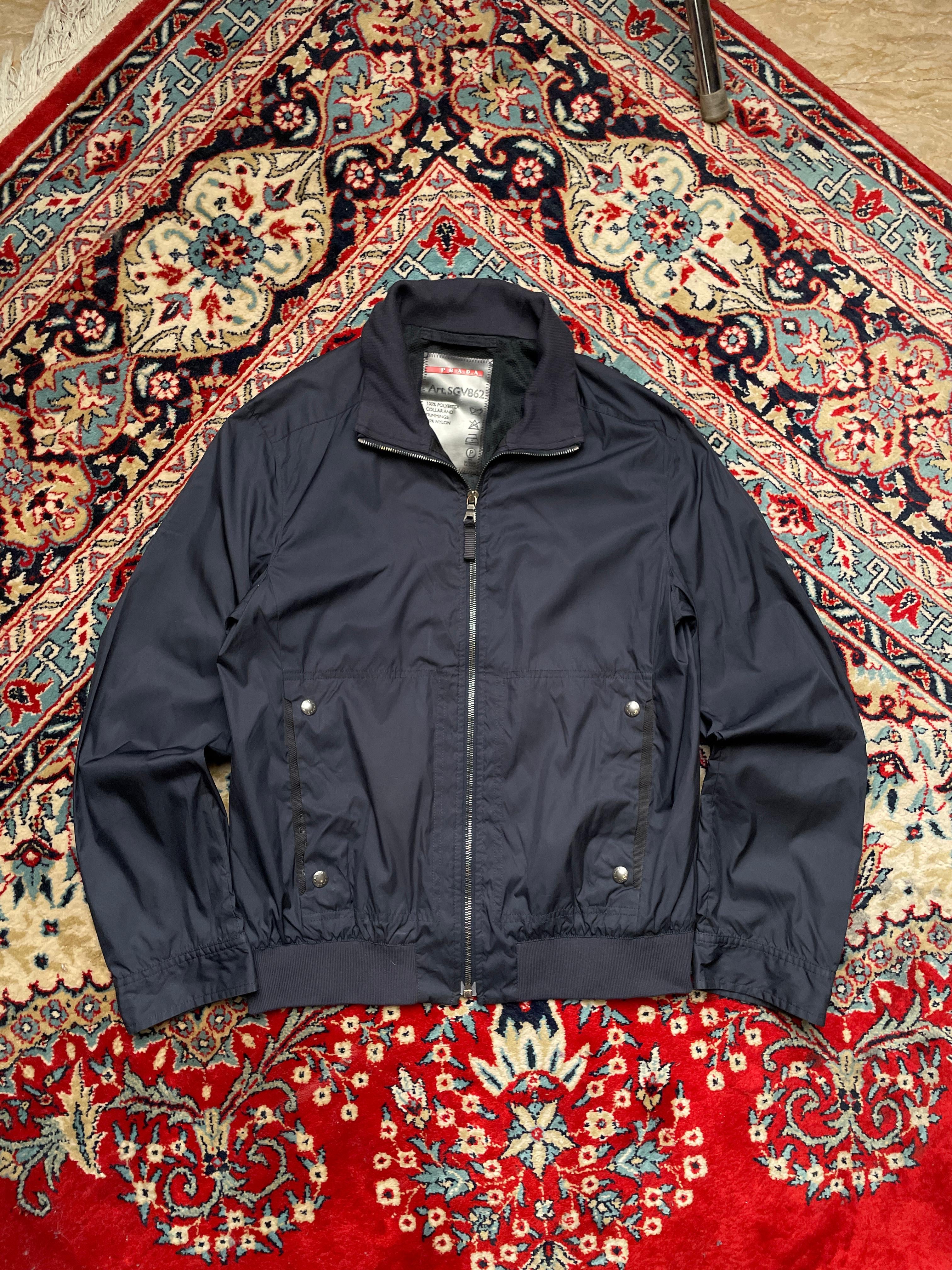 PRADA RENYLON VINTAGE REGULAR FIT CROPPED JACKET