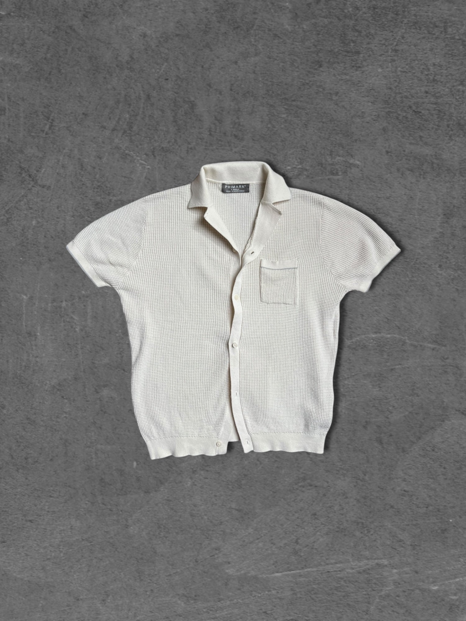 PRIMARK WAFFLE KNIT BUTTON DOWN