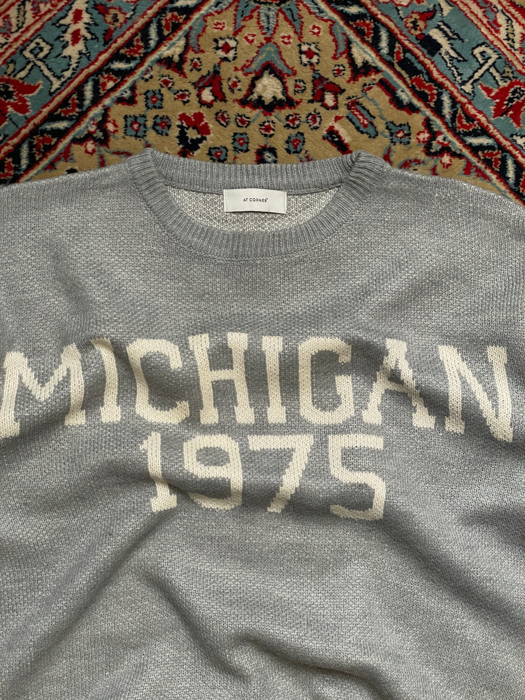 AT CORNER WOOL RELAXED BOXY FIT SWEATER