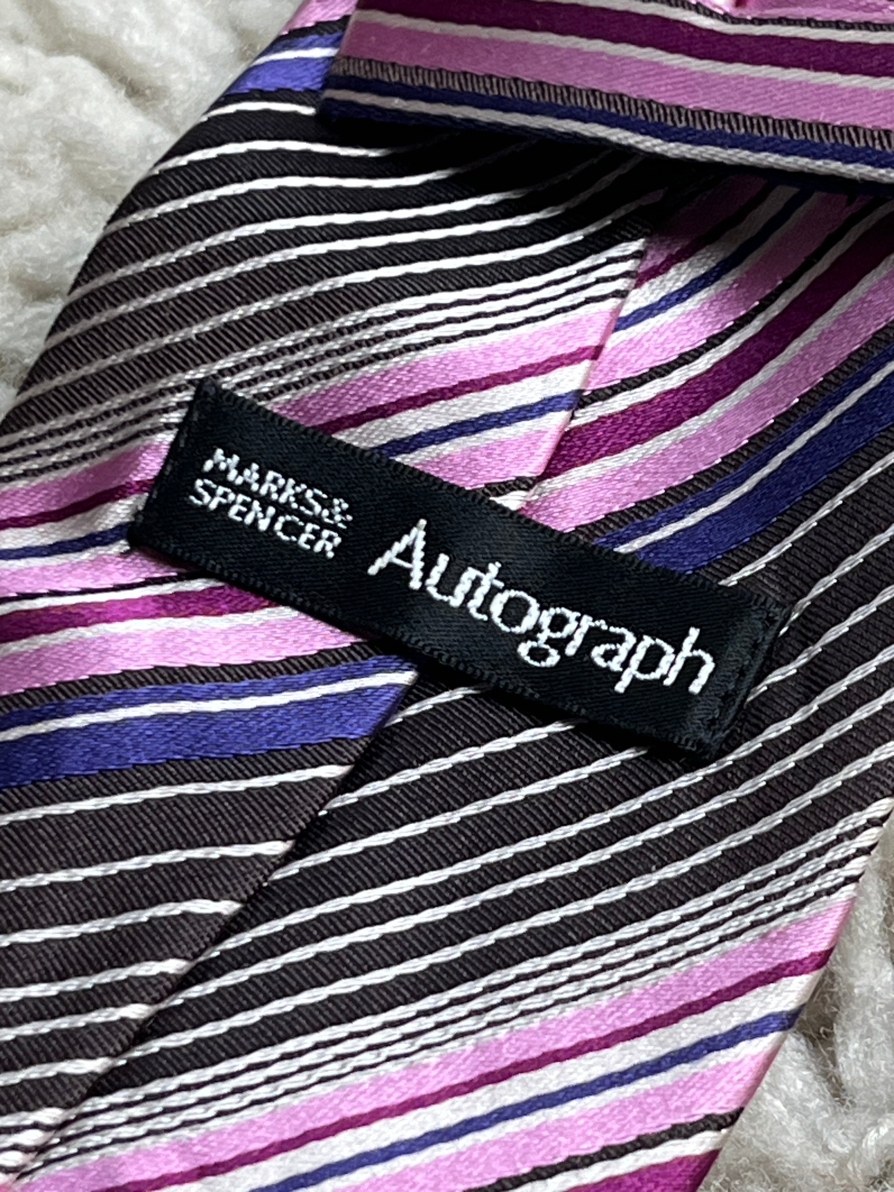 MARKS N SPENCER AUTOGRAPH SERIES PURE SILK TIE