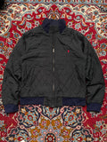 Polo Ralph Lauren Vintage Black Quilted Bomber Jacket - L