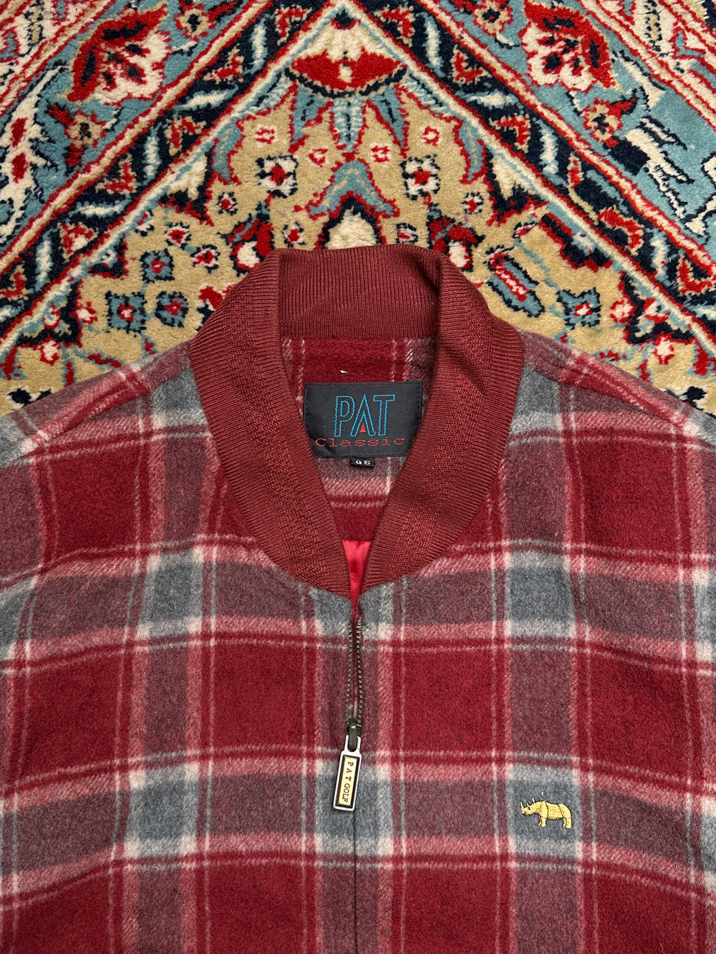 PAT VINTAGE RELAXED FIT WOOL BOMBER JACKET