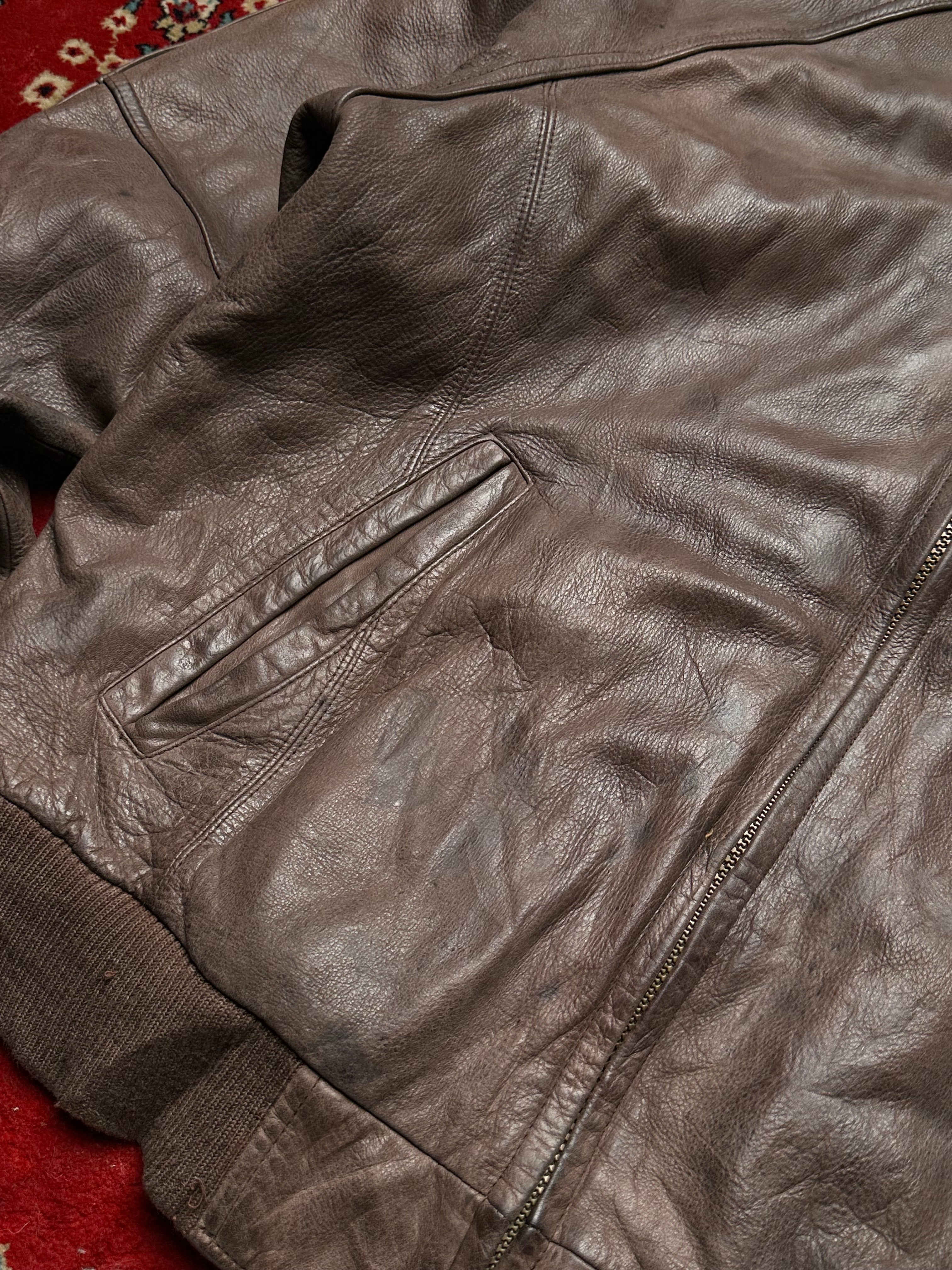 VINTAGE MEMBERS ONLY RELAXED LEATHER JACKET