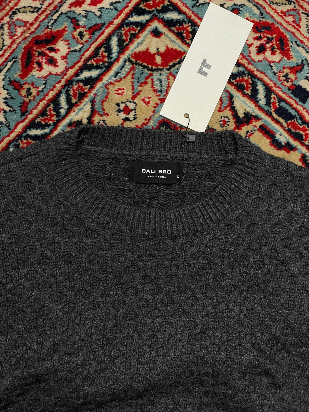 Bali Bro KNITTED GREY SWEATER