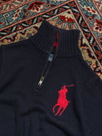 Polo ralph lauren vintage faded quarter zipper