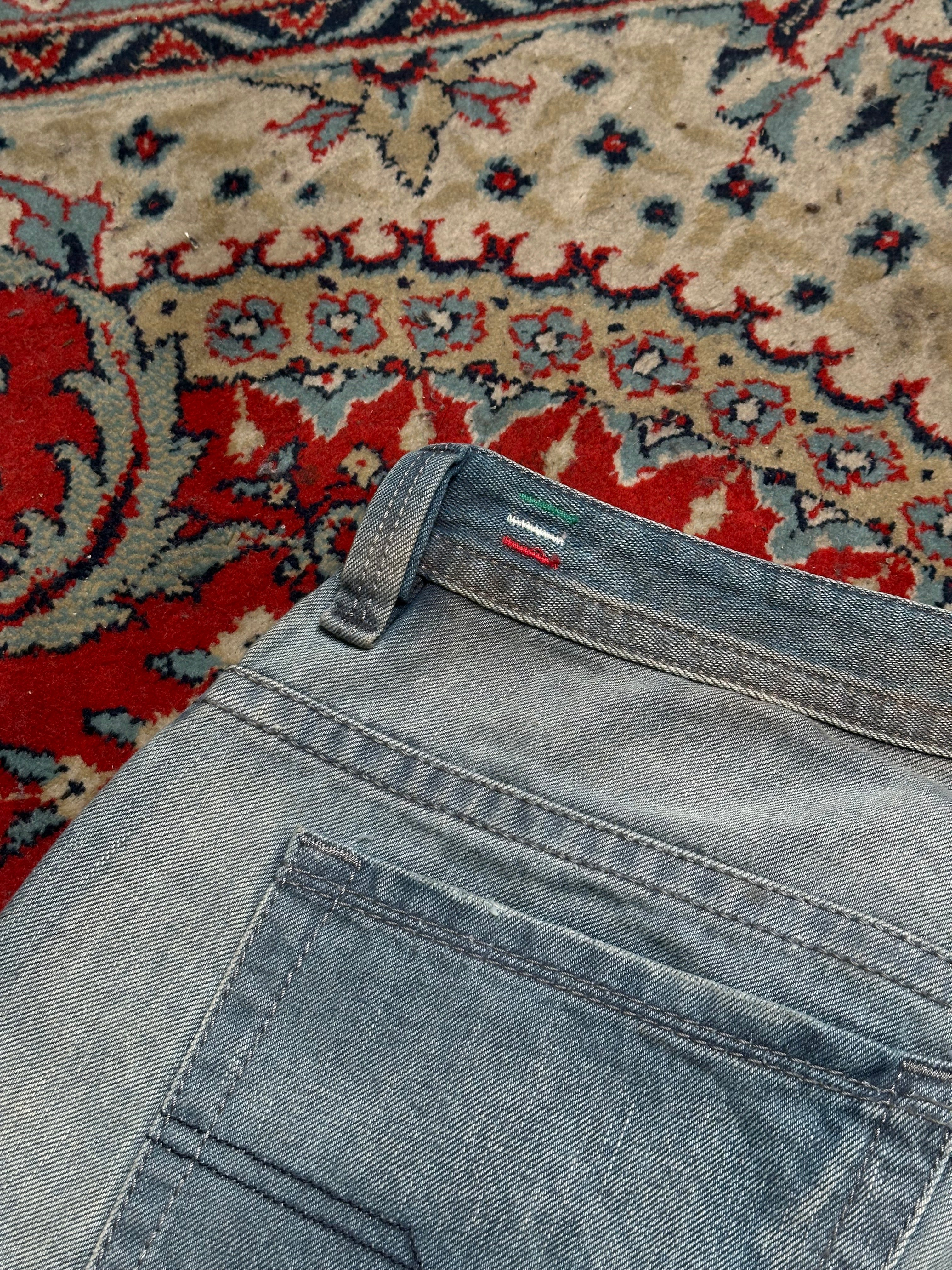 DIESEL THAVAR(SLIM FIT) LIGHT BLUE WASHED NON-STRETCH JEANS