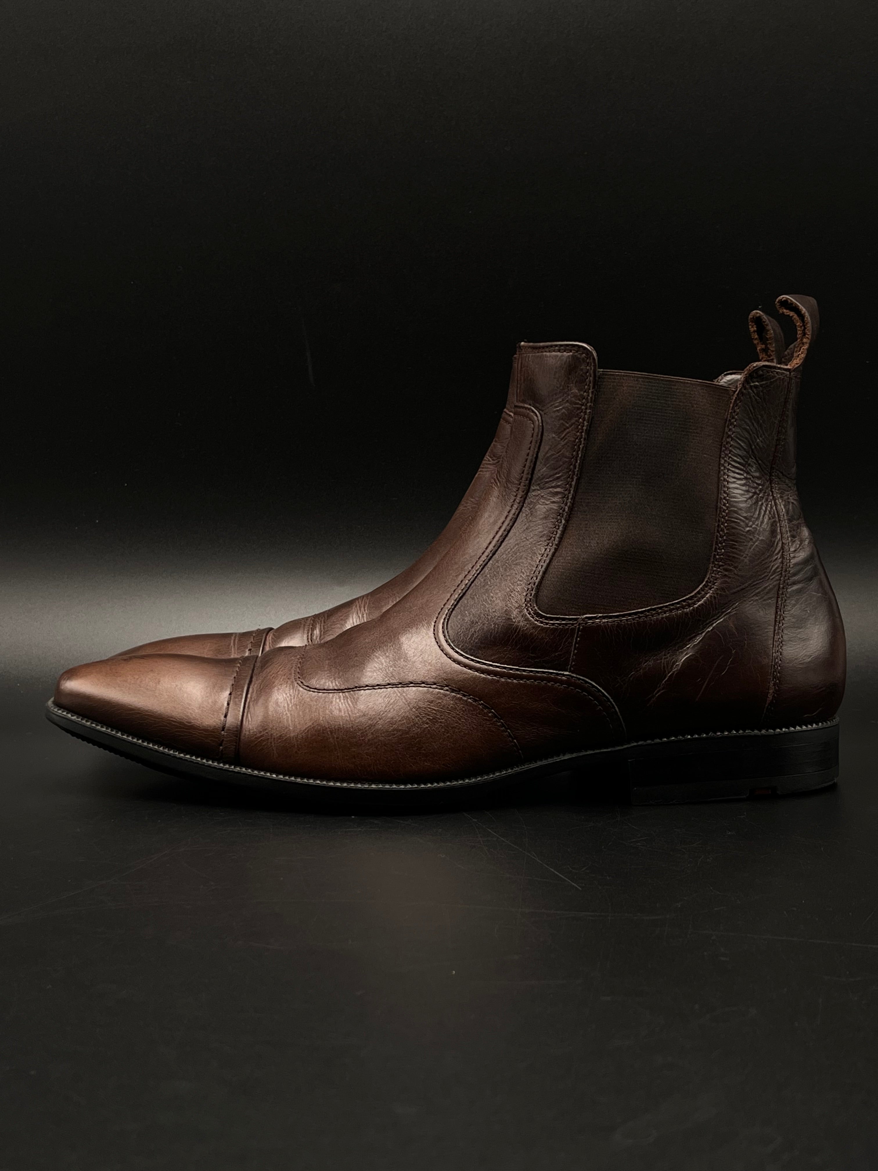 LLOYD BROWN LEATHER CHELSEA BOOTS