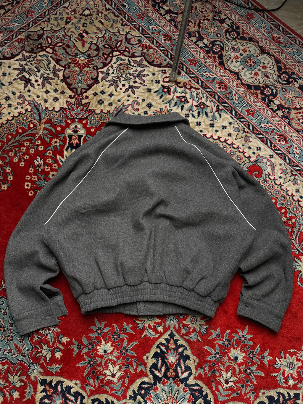 COMMA RELAXED CROPPED FIT WOOL JACKET