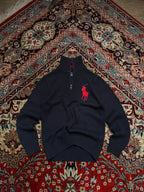 Polo ralph lauren vintage faded quarter zipper