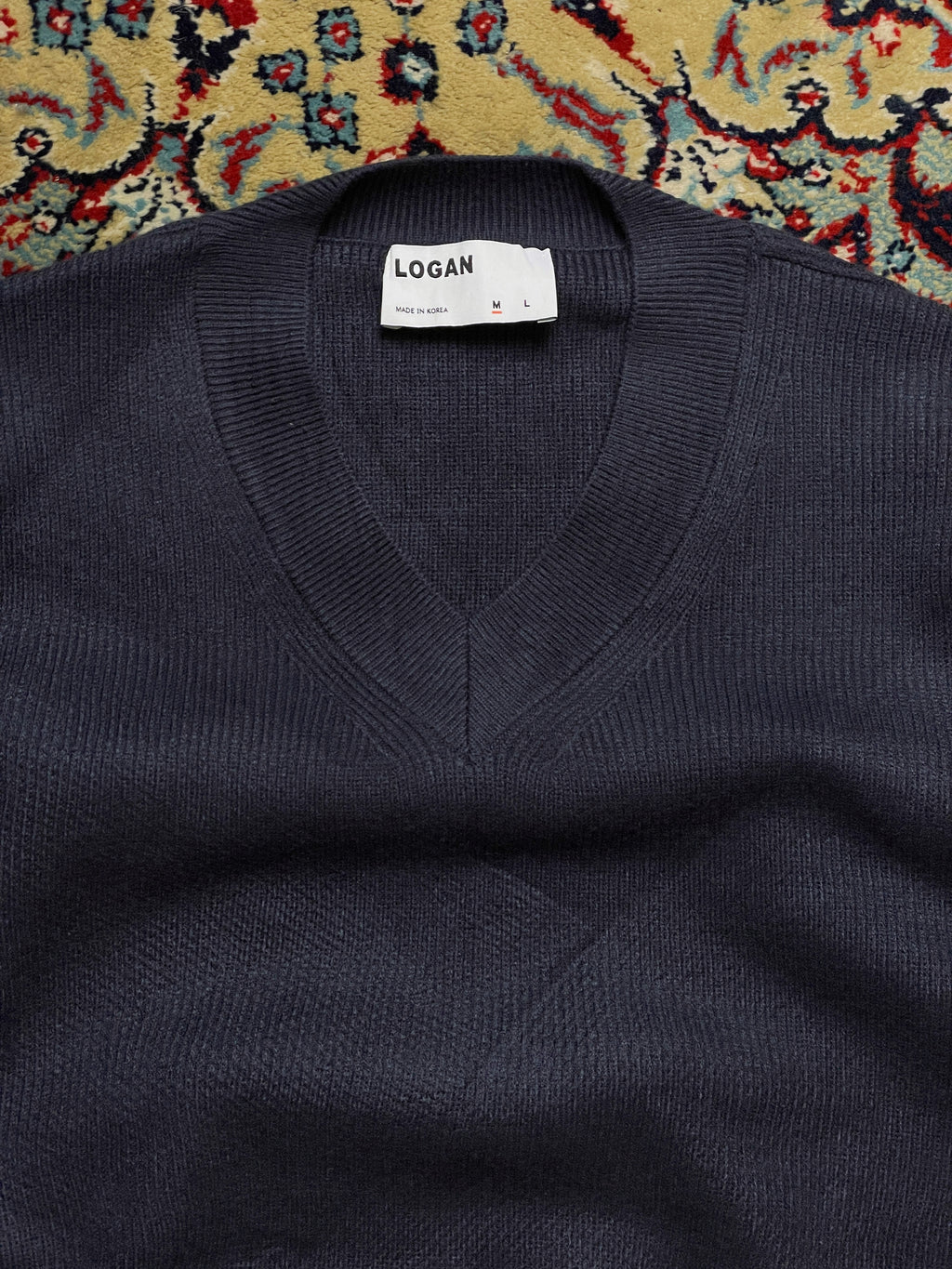 Logan V neck Relaxed Fit Sweater
