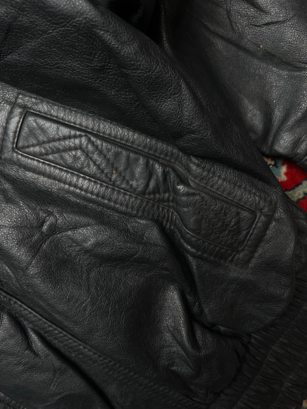 VINTAGE RELAXED FIT Leather Jacket