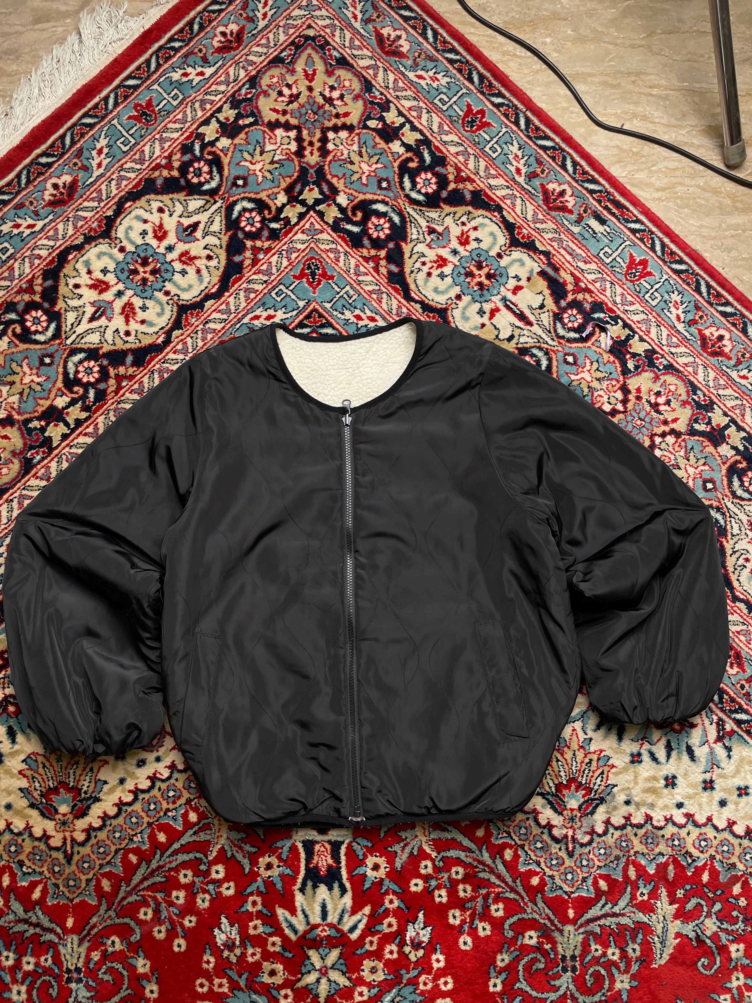 Retro Girl Reversible Sherpa/Nylon Bomber Jacket