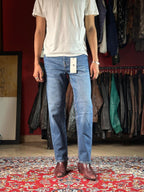 NEXT DENIM GOODS CO WASHED BLUE STRAIGHT FIT DENIM JEANS - 32