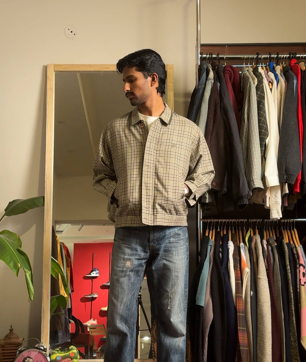 Jackpot Homme Vintage Box Fit Textured Jacket