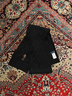 POLO RALPH LAUREN BLACK CABLE KNIT MUFFLER